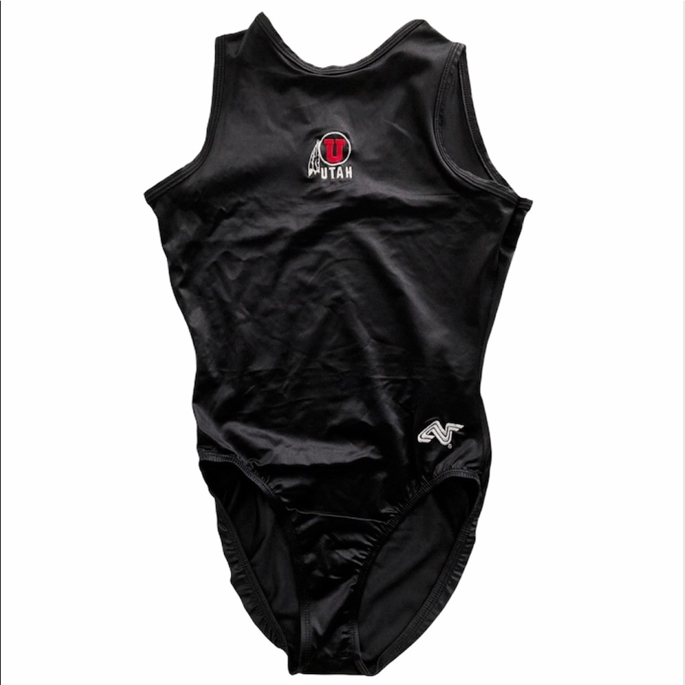 ALPHA FACTOR Utah Sleeveless Leotard Black Sz M